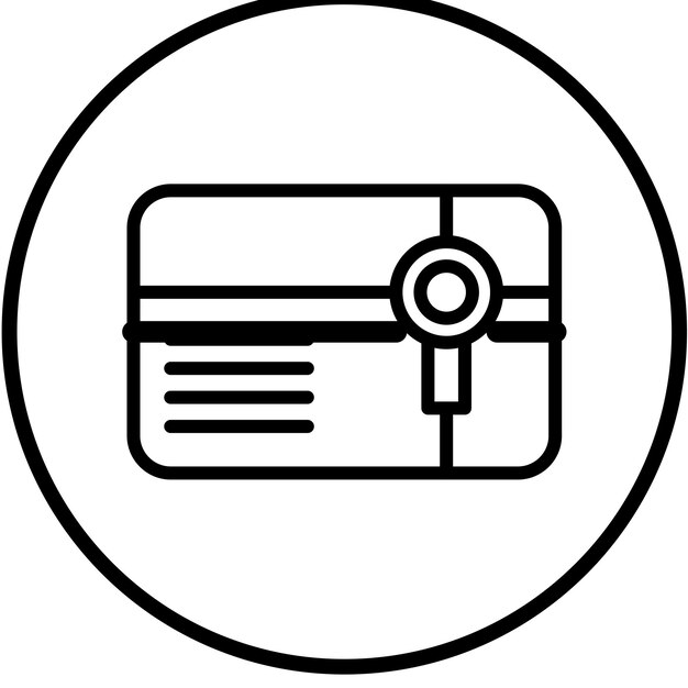 Estilo del icono de la tarjeta de regalo de diseño vectorial