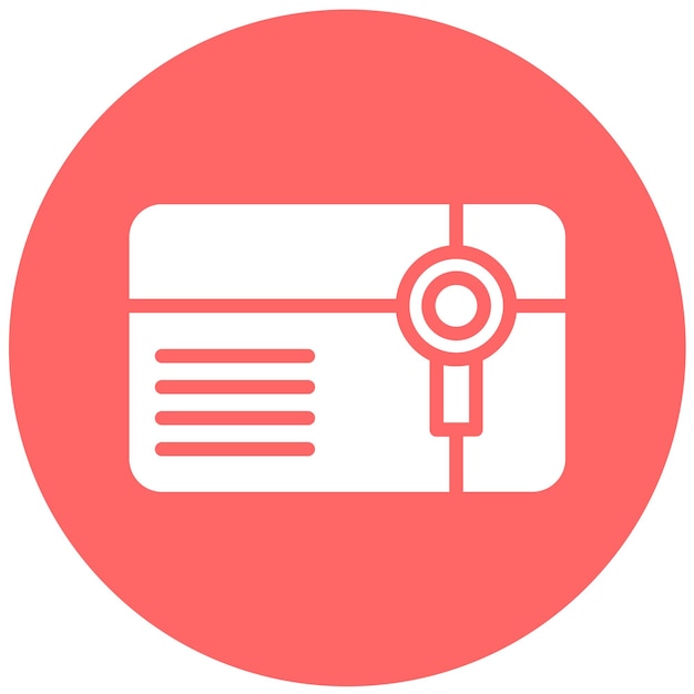 Estilo del icono de la tarjeta de regalo de diseño vectorial