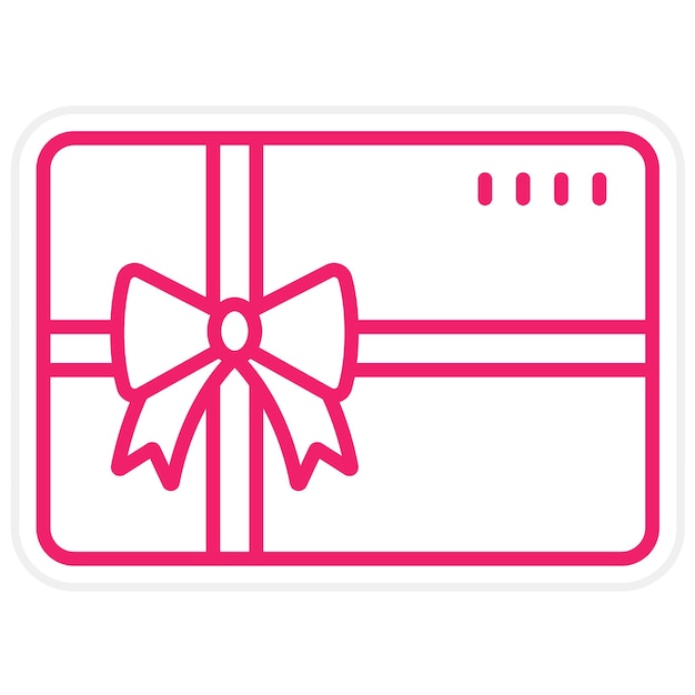Estilo del icono de la tarjeta de regalo