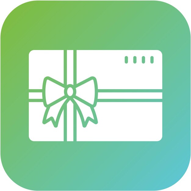 Estilo del icono de la tarjeta de regalo
