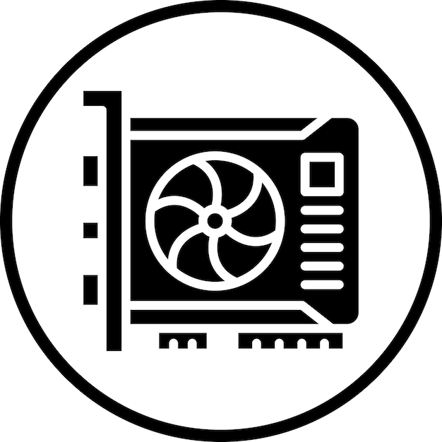 Estilo del icono de la tarjeta Vga