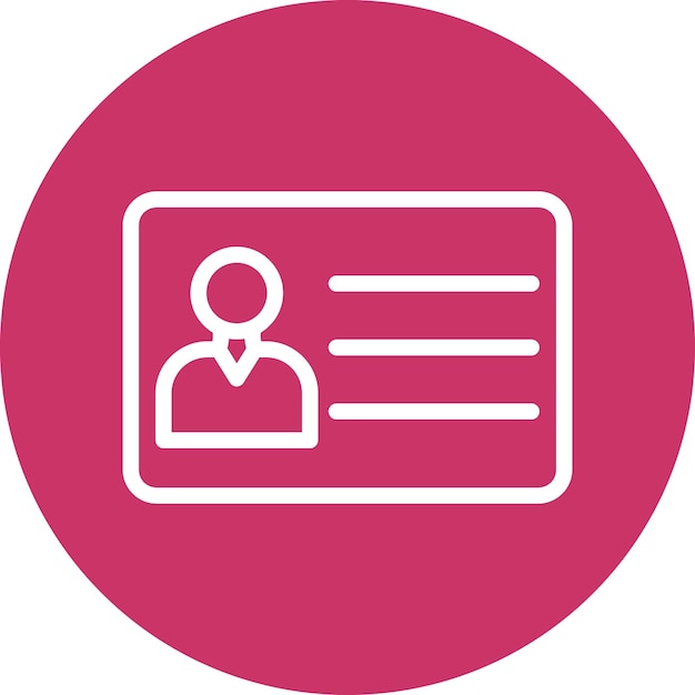 Estilo de icono de tarjeta de visita de diseño vectorial