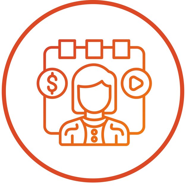 Estilo del icono de la tasa de día del diseño vectorial