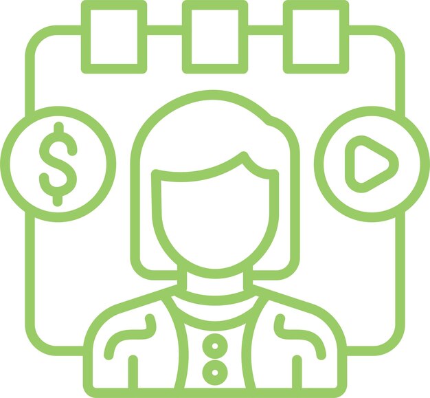Estilo del icono de la tasa de día del diseño vectorial