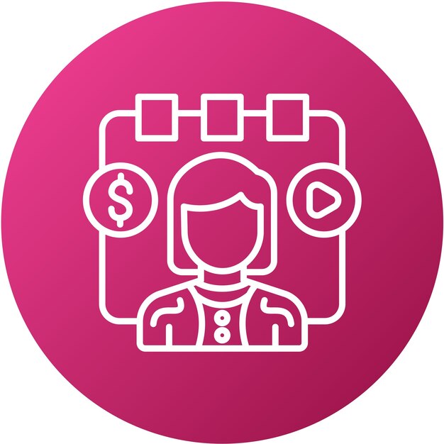 Estilo del icono de la tasa de día del diseño vectorial