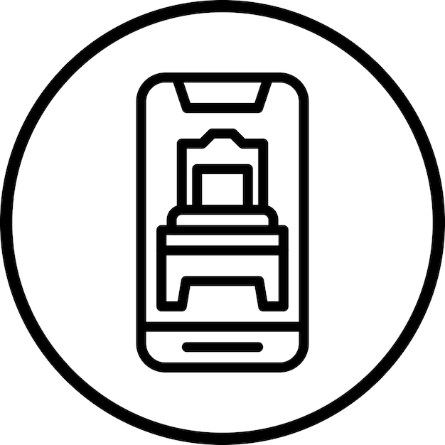 Estilo del icono de la tasa de reserva de diseño vectorial