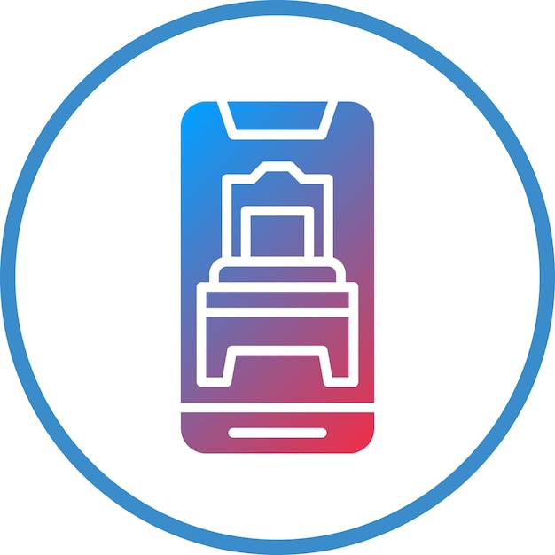 Estilo del icono de la tasa de reserva de diseño vectorial