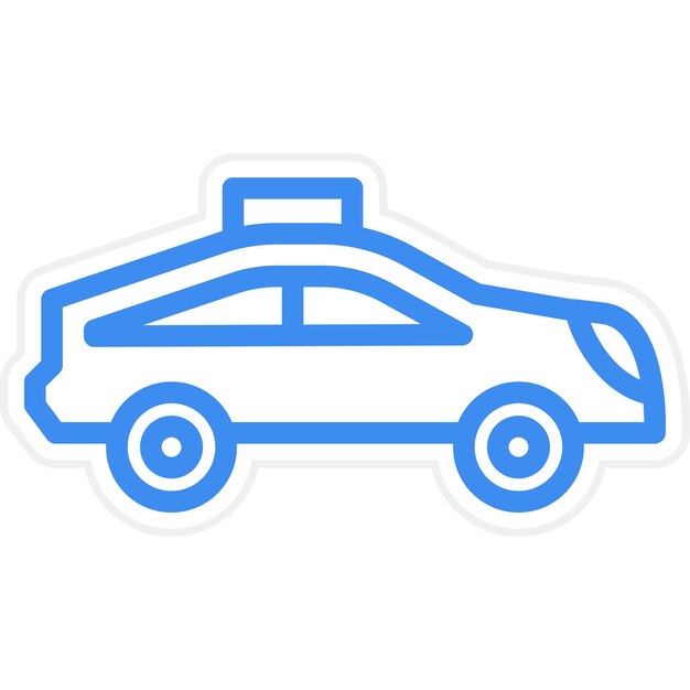 Estilo de icono de taxi de diseño vectorial