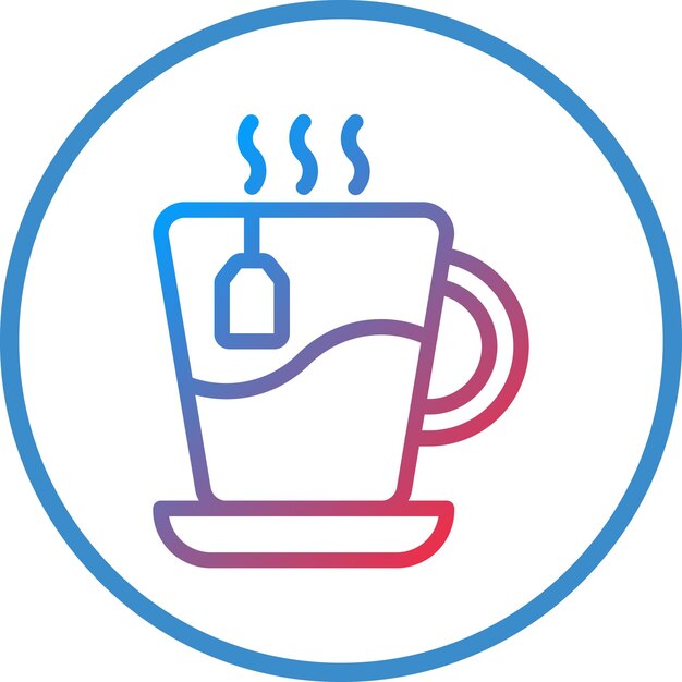 Estilo del icono de la taza de té