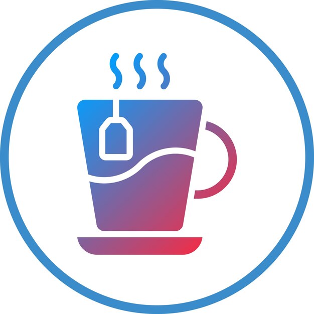 Estilo del icono de la taza de té