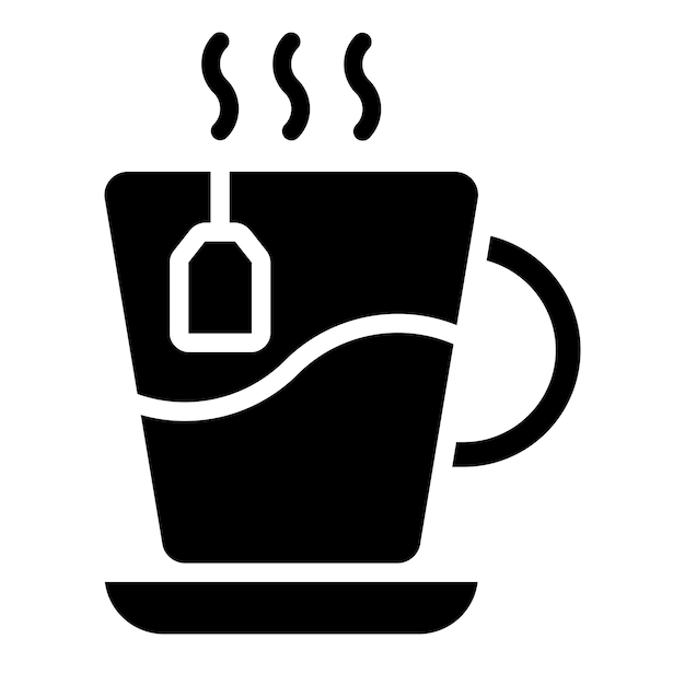 Estilo del icono de la taza de té
