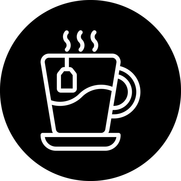 Estilo del icono de la taza de té