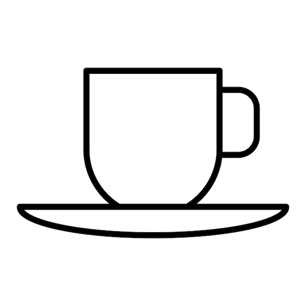 Estilo del icono de la taza de té