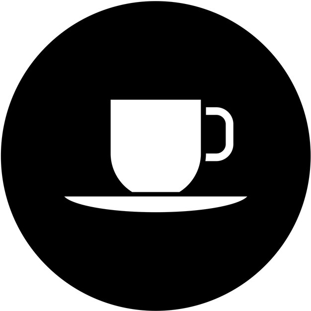 Estilo del icono de la taza de té