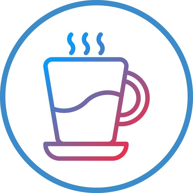 Estilo del icono de la taza