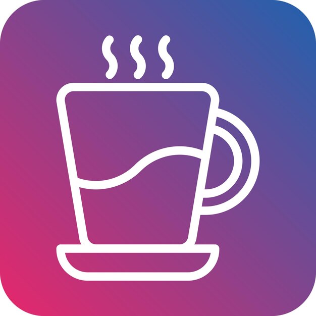 Estilo del icono de la taza