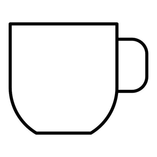 Estilo del icono de la taza