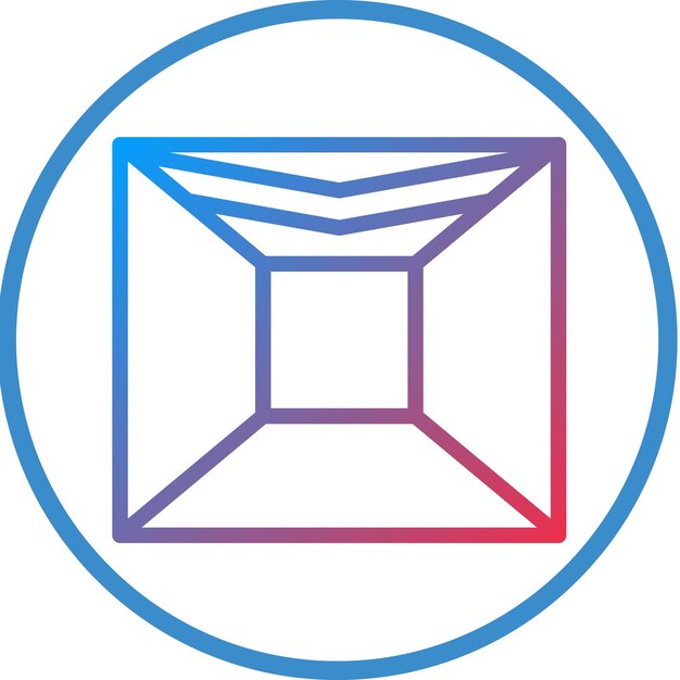 Estilo del icono del techo de diseño vectorial