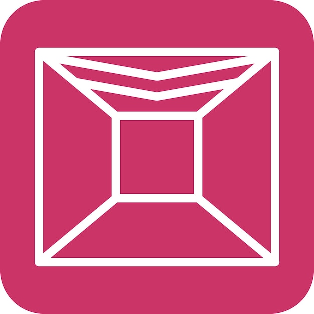 Estilo del icono del techo de diseño vectorial