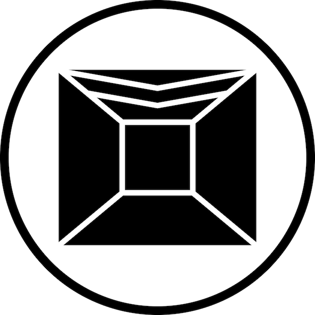 Estilo del icono del techo de diseño vectorial