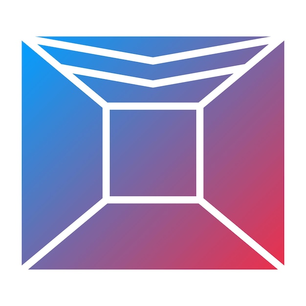 Estilo del icono del techo de diseño vectorial