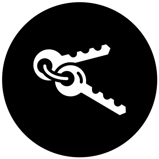 Estilo del icono de la tecla de diseño vectorial