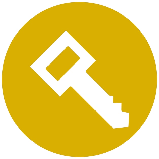 Estilo del icono de la tecla de diseño vectorial