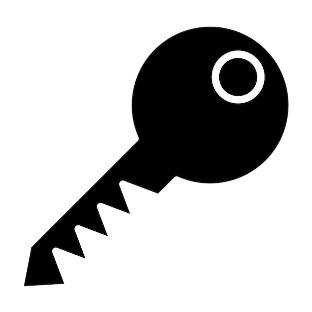 Estilo del icono de la tecla de diseño vectorial