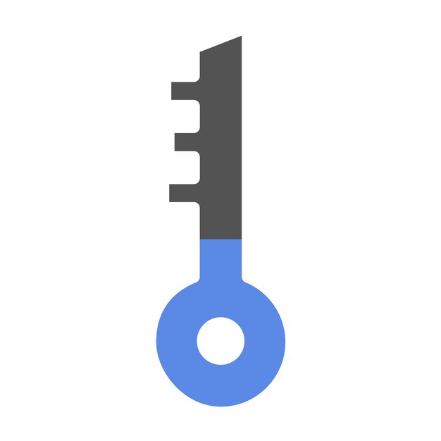 Estilo del icono de la tecla de diseño vectorial