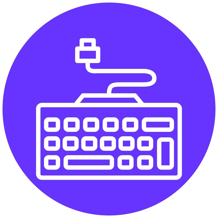 Vector estilo del icono del teclado de diseño vectorial