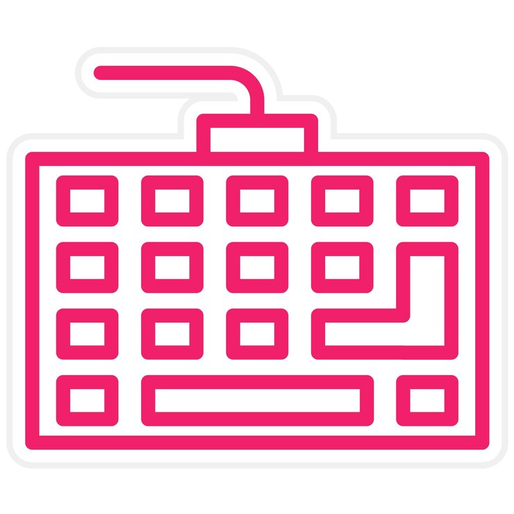 Vector estilo del icono del teclado de diseño vectorial
