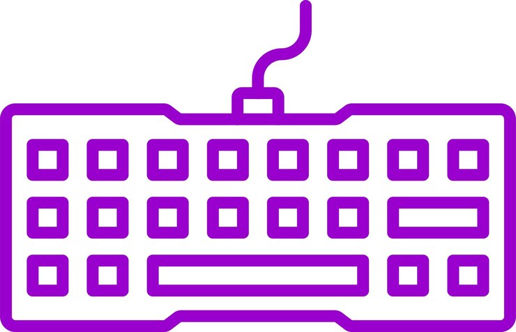 Vector estilo del icono del teclado de diseño vectorial