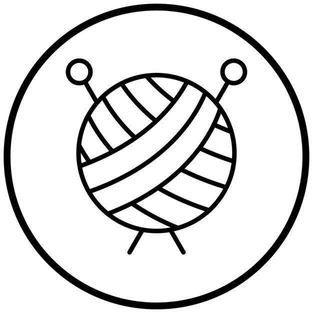 Estilo del icono de tejer
