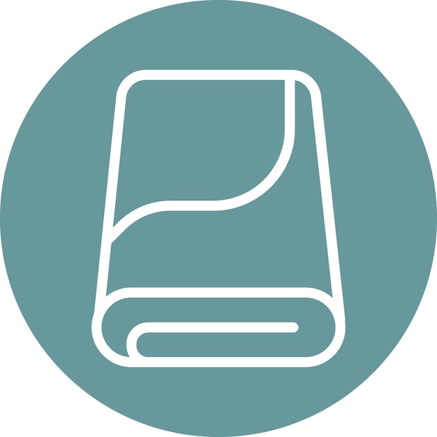 Estilo de icono de tela de microfibra de diseño vectorial