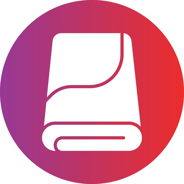 Estilo de icono de tela de microfibra de diseño vectorial