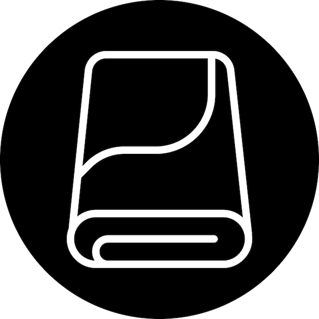 Estilo de icono de tela de microfibra de diseño vectorial