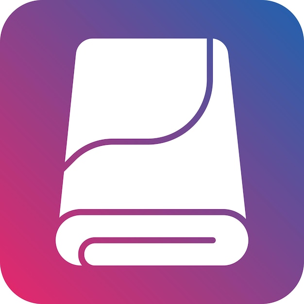 Estilo de icono de tela de microfibra de diseño vectorial