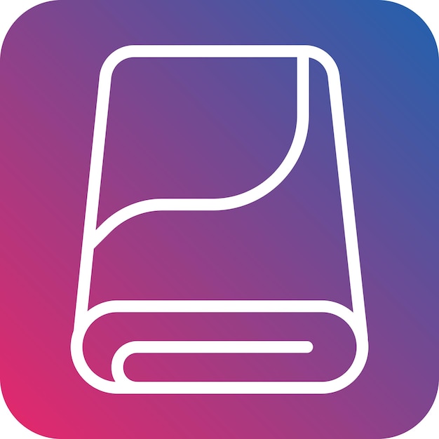 Estilo de icono de tela de microfibra de diseño vectorial