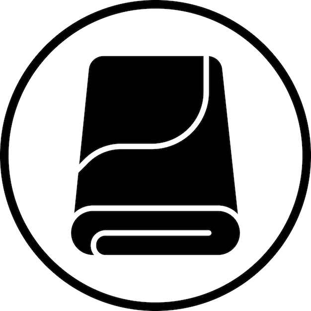Estilo de icono de tela de microfibra de diseño vectorial