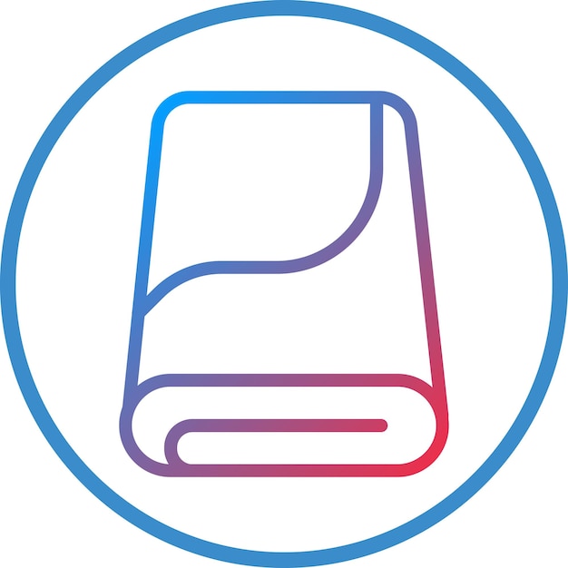 Estilo de icono de tela de microfibra de diseño vectorial