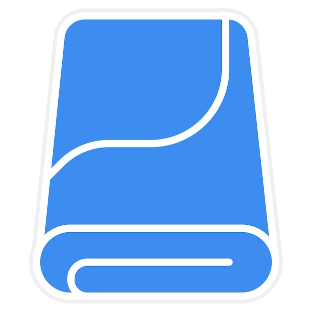 Estilo de icono de tela de microfibra de diseño vectorial