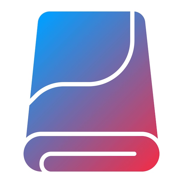 Estilo de icono de tela de microfibra de diseño vectorial