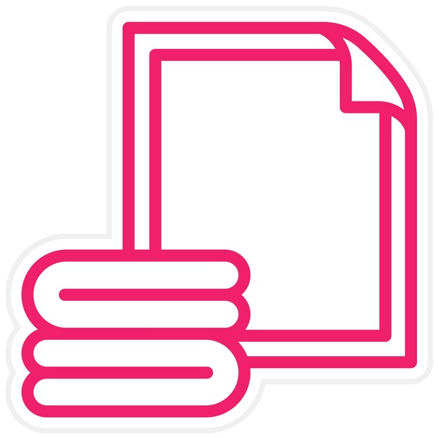Estilo de icono de tela de microfibra de diseño vectorial