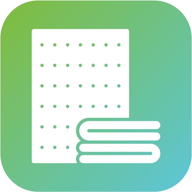 Estilo de icono de tela de microfibra de diseño vectorial