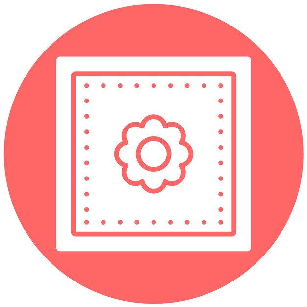 Estilo de icono de tela pintada con diseño vectorial