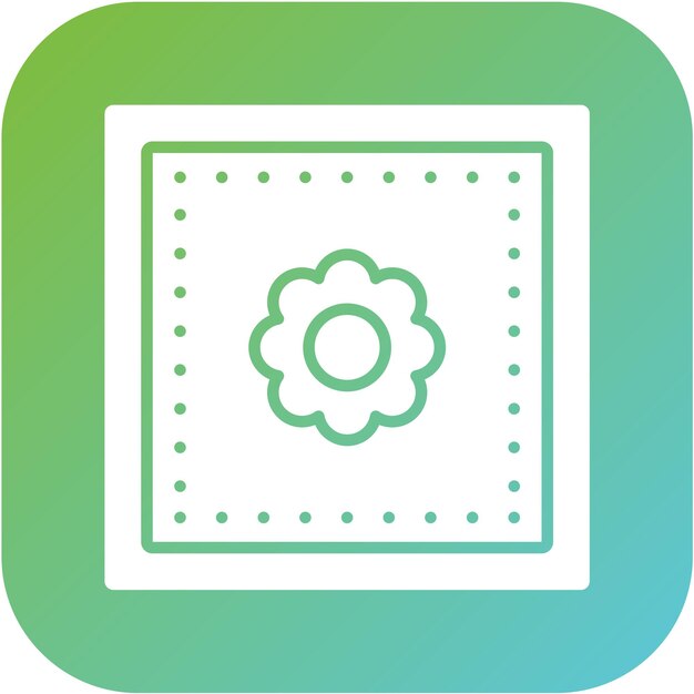 Estilo de icono de tela pintada con diseño vectorial
