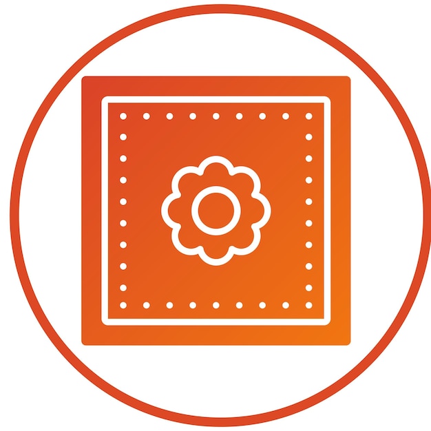 Estilo de icono de tela pintada con diseño vectorial