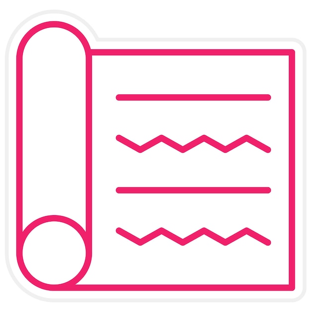 Estilo de icono de las telas de diseño vectorial