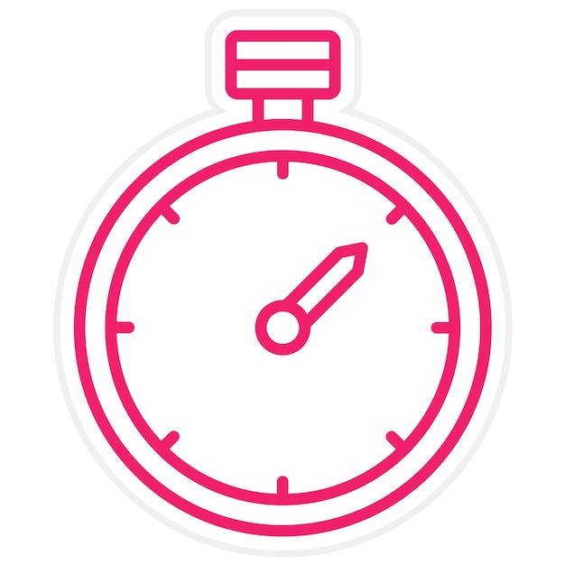 Estilo del icono del temporizador de diseño vectorial