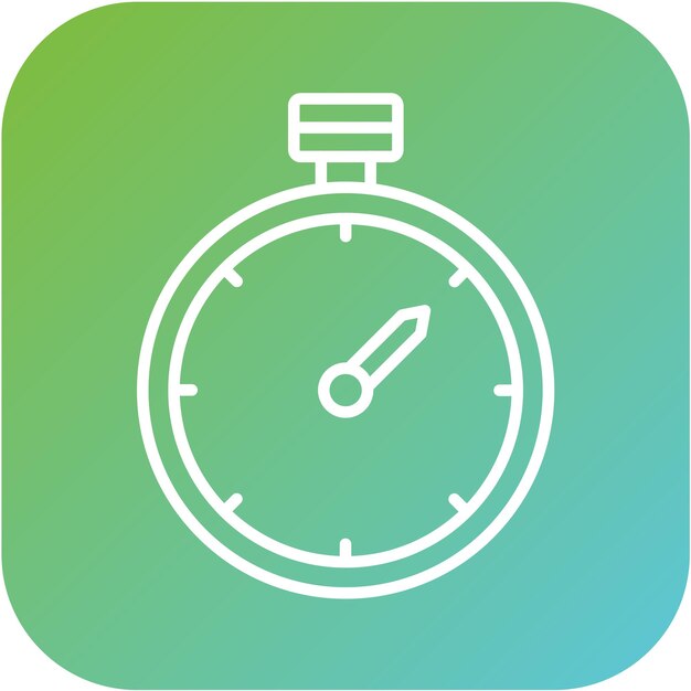 Estilo del icono del temporizador de diseño vectorial